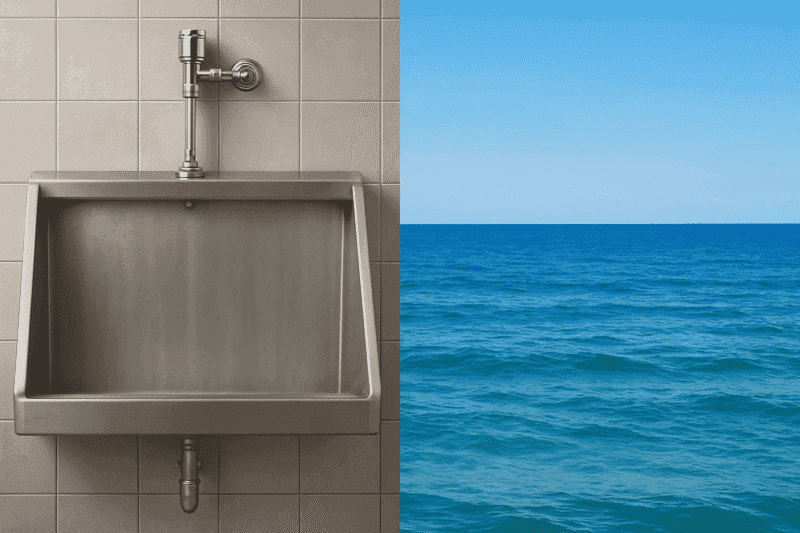 Trough Urinal Screens – Ocean Scent (10 Pack) 2 Trough Urinal Screens – Ocean Scent (10 Pack) - Image 2