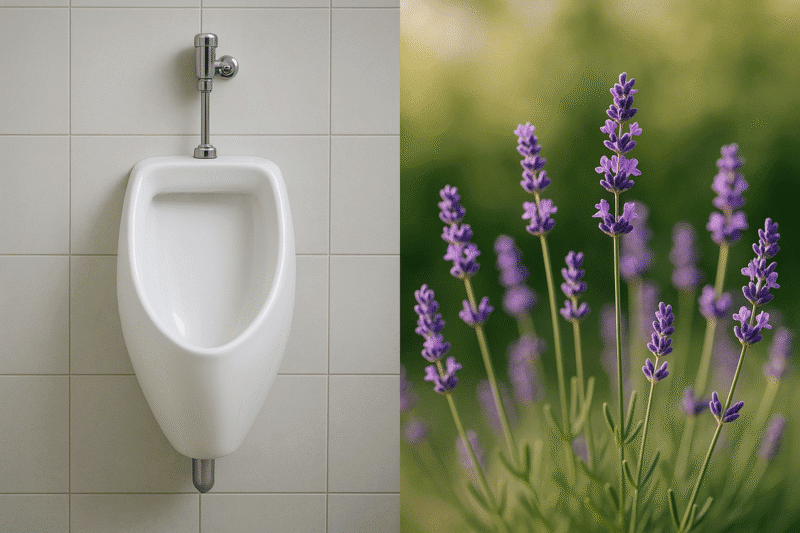 Anti-Splash Patented Urinal Screen – Lavender Scent (10 Pack) - Image 2
