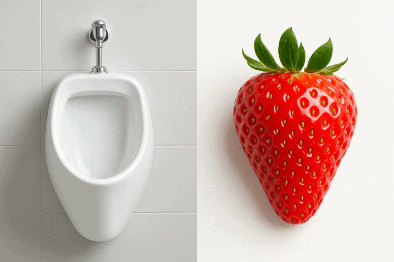 Strawberry Urinal Screens – 250 Pack 2 Strawberry Urinal Screens – 250 Pack - Image 2