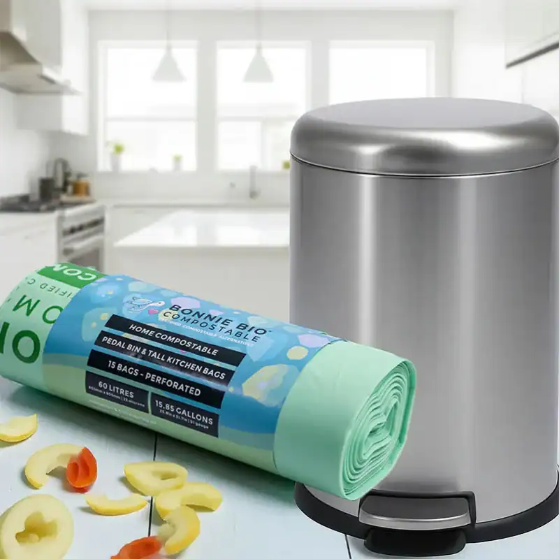 60L Eco-Friendly Compostable Bin & Rubbish Bags - Image 5