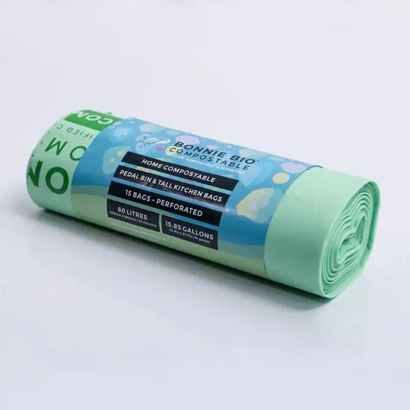 60L Eco-Friendly Compostable Bin & Rubbish Bags - Image 2